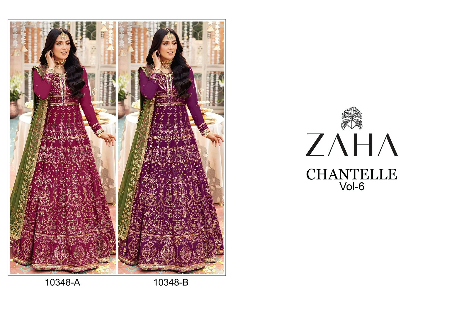 Zaha Chantelle Vol 6 Butterfly Net Wholesale Pakistani Salwar Suit Catalog — Wholesale Pakistani Suits, MPA wholesale from Surat — view 9